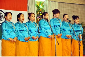 Presenting Group Song of Artist Teams from Art & Culture Department on the occasion of Communal Harmony-Our Pride, Our Strength�, at Darbar Hall, Raj Bhavan, Itanagar on 19th February 2016.